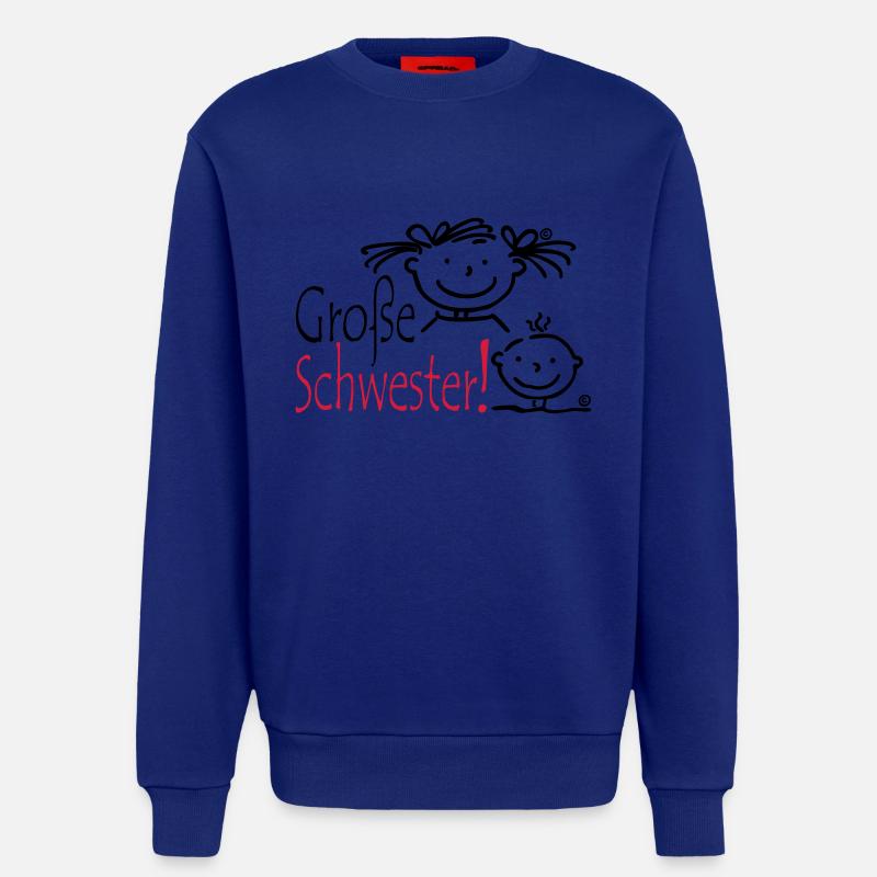 Grosse Schwester - Sweatshirt - made by SPREAD  - Iconic Blue