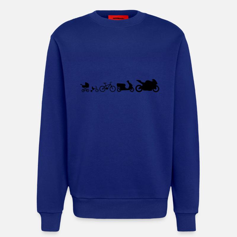 Motorrad Evolution em582 - Sweatshirt - made by SPREAD  - Iconic Blue