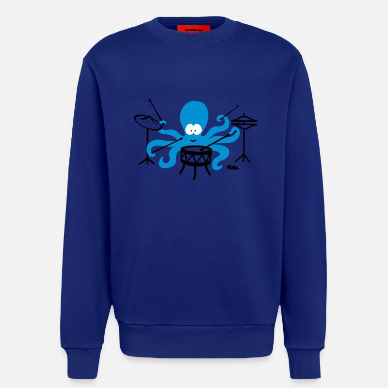 Octopus (c2) - Sweatshirt - made by SPREAD  - Iconic Blue
