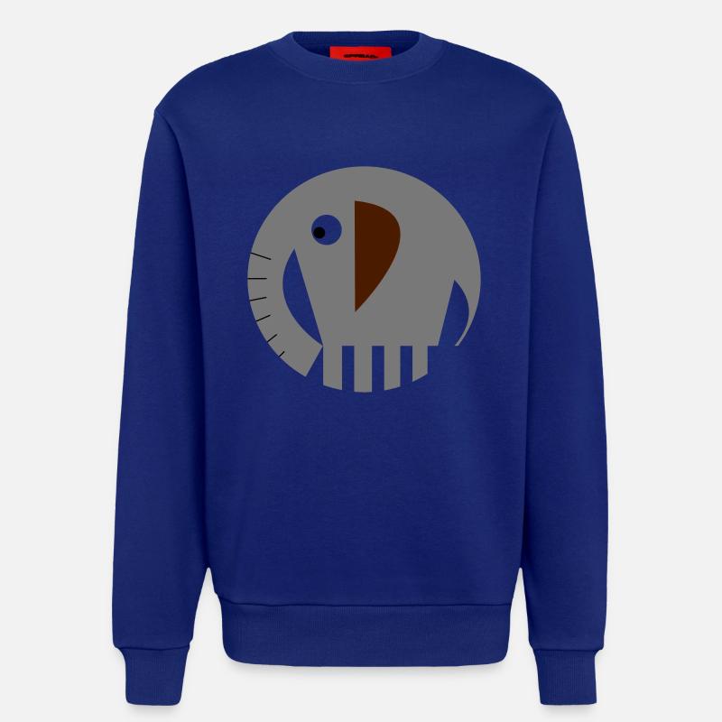 Elephant Circle - Sweatshirt - made by SPREAD  - Iconic Blue