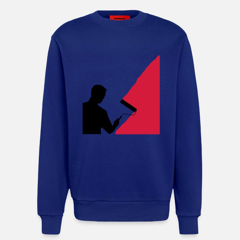 Painter and painter - vector - Sweatshirt - made by SPREAD  - Iconic Blue