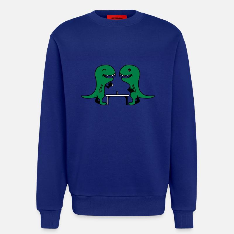 Funny Table Tennis Dinos - Sweatshirt - made by SPREAD - Iconic Blue