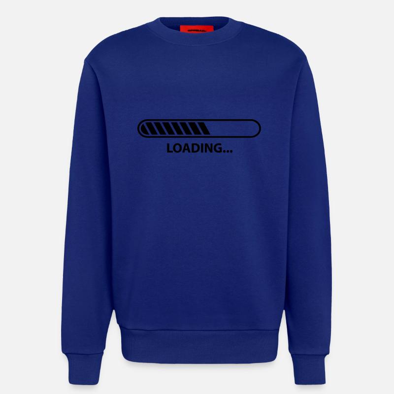 Loading Progress - Sweat bio décontracté fabriqué en UE - Iconic Blue