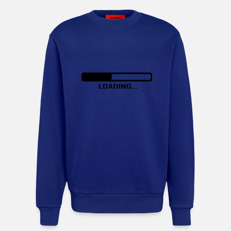 Loading Bar - Computer - Sweatshirt - made by SPREAD  - Iconic Blue