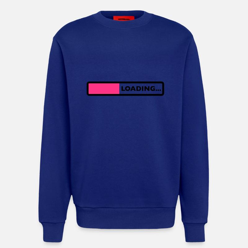 loading laden computer warten ladebalken - Sweatshirt - made by SPREAD  - Iconic Blue
