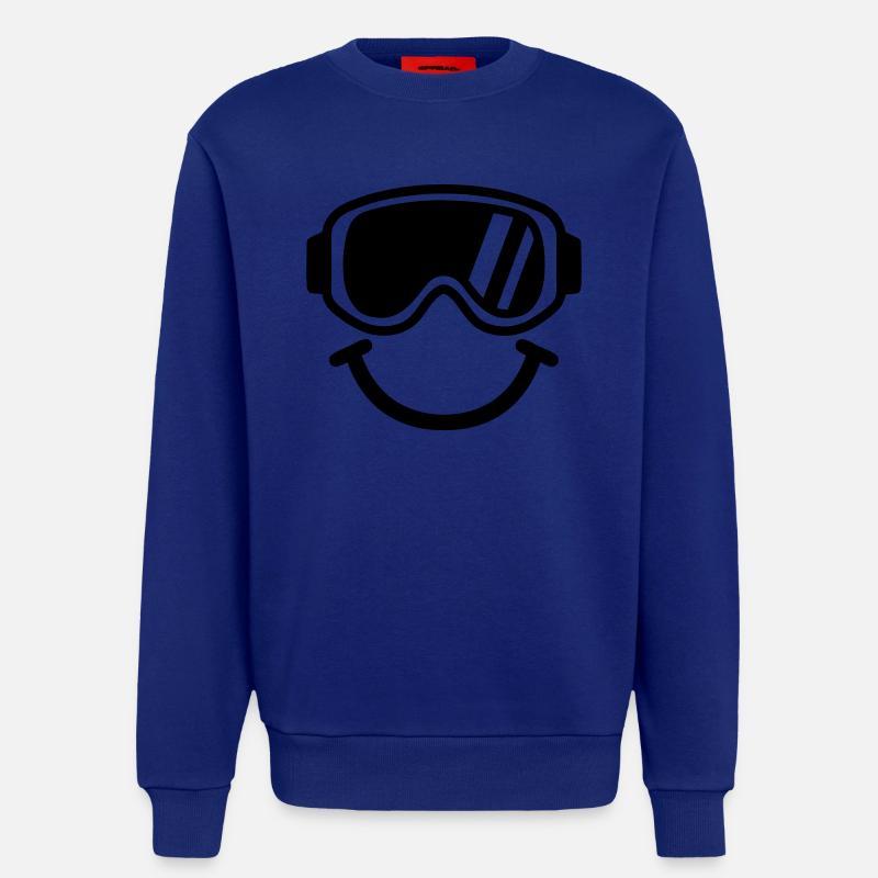 Ski Smiley - Sweatshirt - made by SPREAD  - Iconic Blue