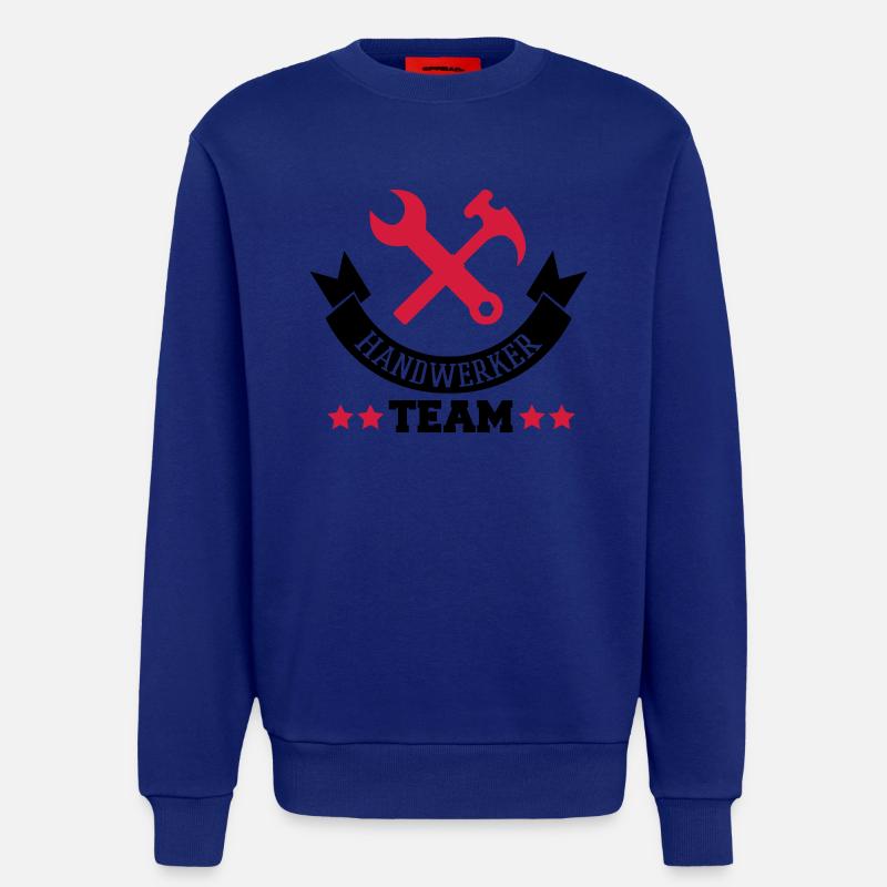 handwerker_team_2 - Sweatshirt - made by SPREAD  - Iconic Blue
