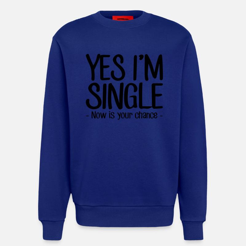 ja, ich bin Single - Sweatshirt - made by SPREAD  - Iconic Blue