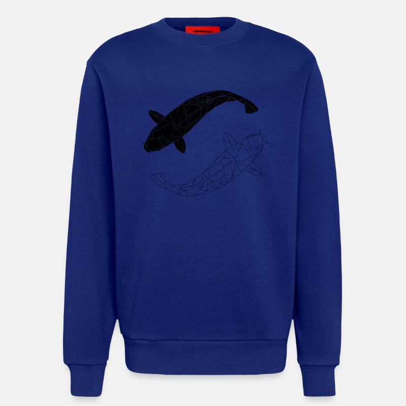 koi black and white - Sweatshirt - made by SPREAD  - Iconic Blue