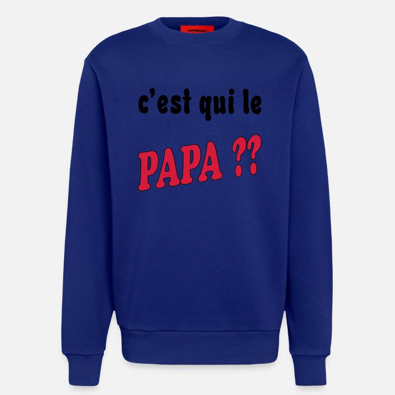 Wer ist der Vater? - Sweatshirt - made by SPREAD  - Iconic Blue