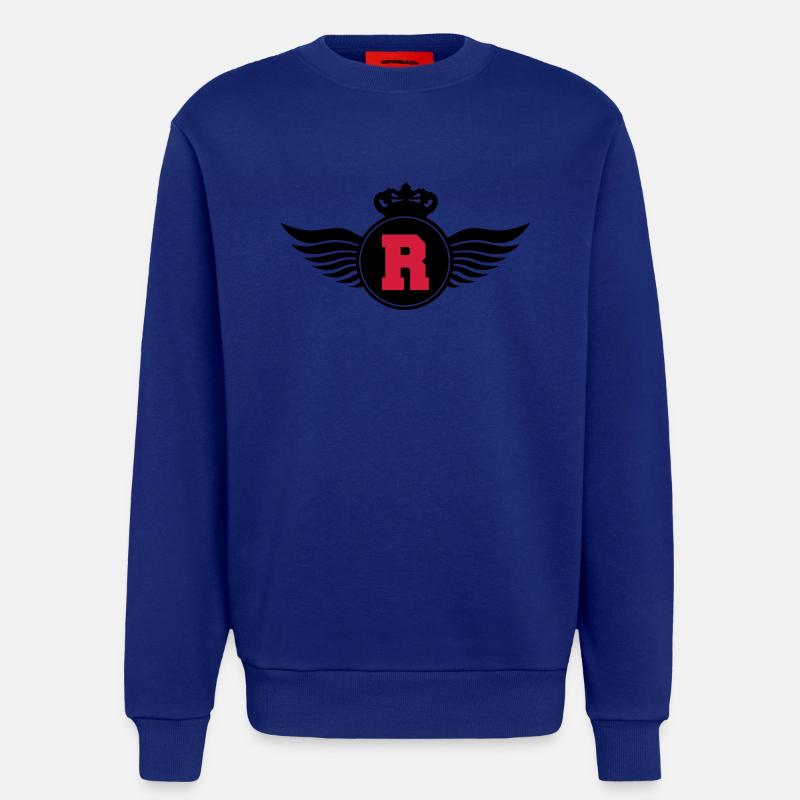 r_letter_shield_c2 - Sweatshirt - made by SPREAD  - Iconic Blue