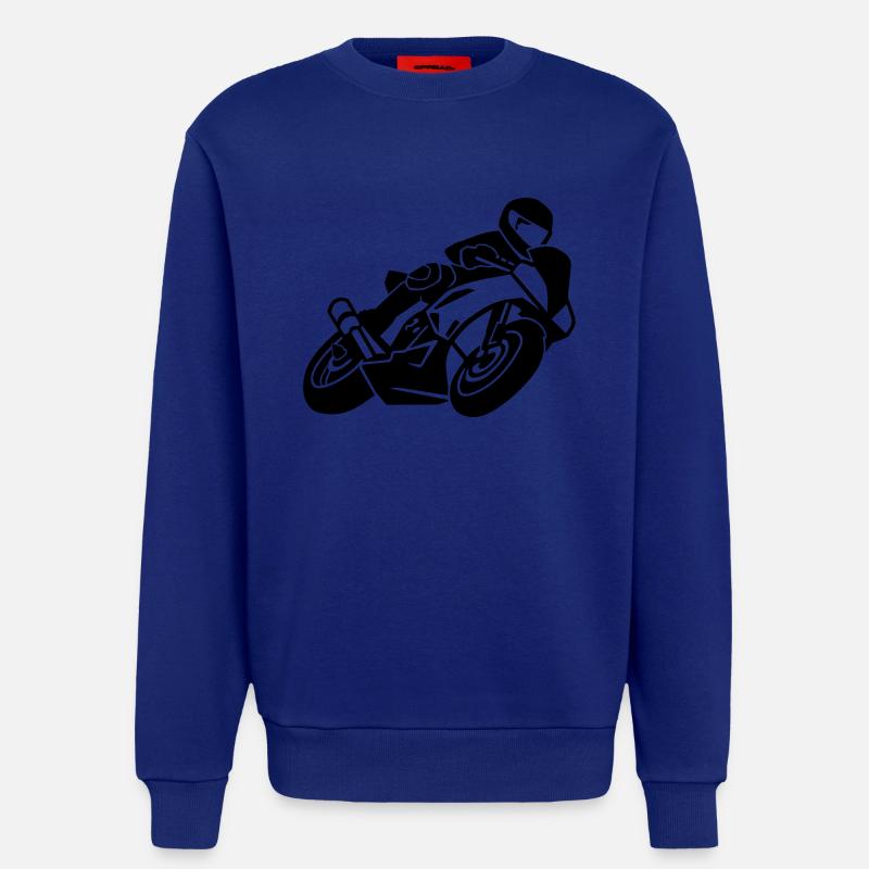 Motorcycle - Sweatshirt - made by SPREAD  - Iconic Blue