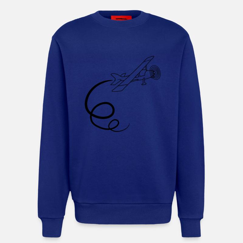 looping kunstflug kunstflieger propeller kleinflug - Sweatshirt - made by SPREAD  - Iconic Blue