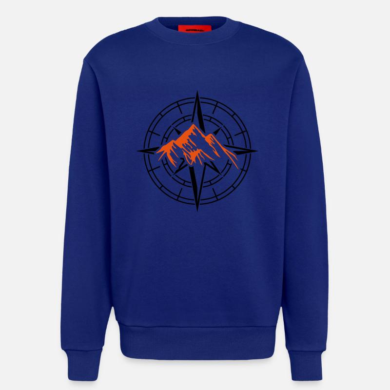 kompass berge - Sweatshirt - made by SPREAD  - Iconic Blue