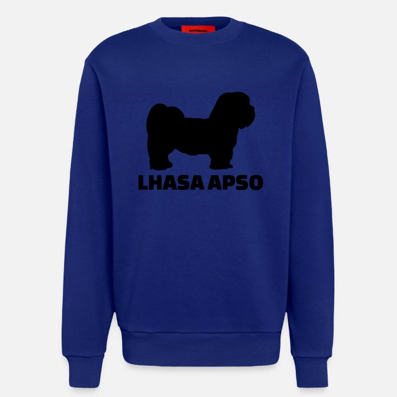 Lhasa Apso - Sweat bio décontracté fabriqué en UE - Iconic Blue