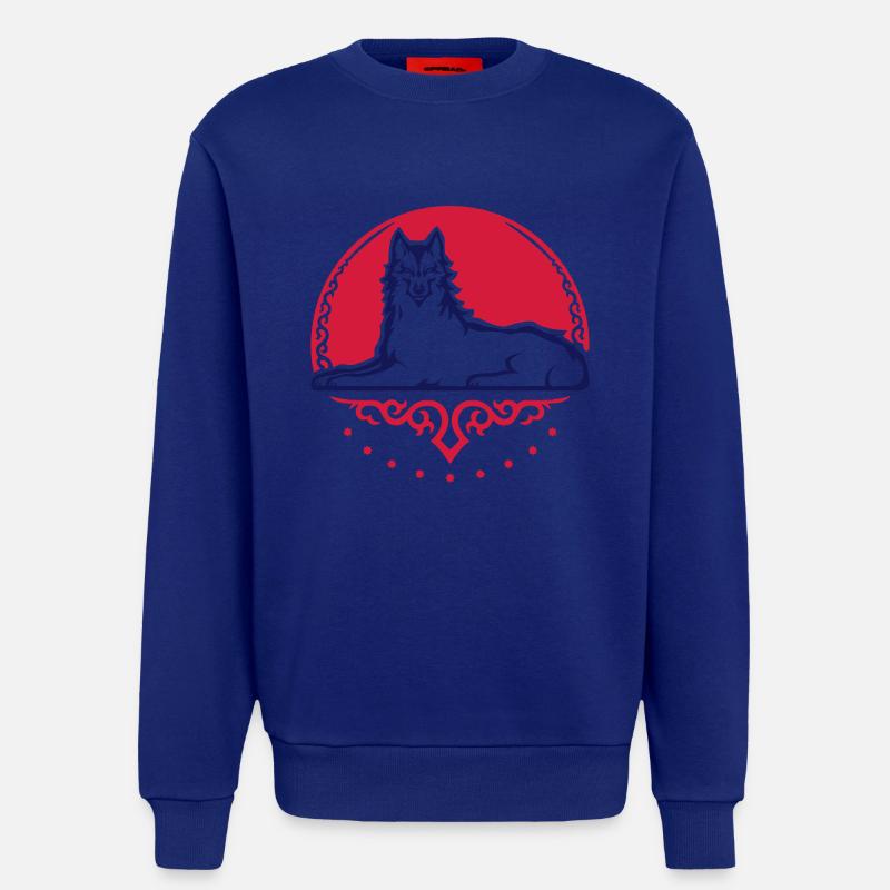 Tschetschenischer Wolf - 2025 - Sweatshirt - made by SPREAD  - Iconic Blue