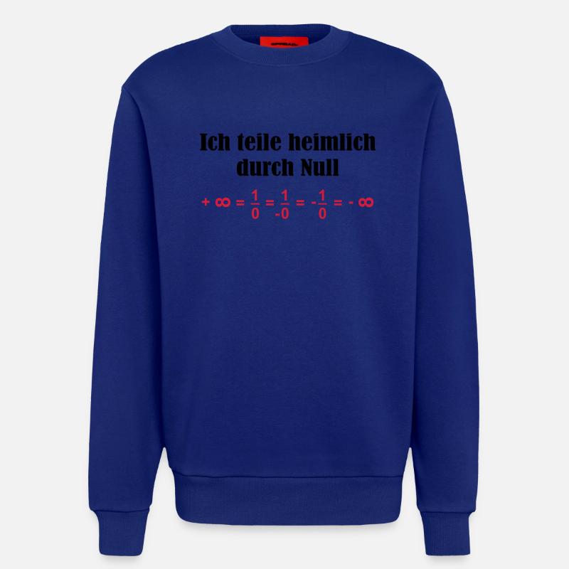 durch Null - Sweatshirt - made by SPREAD  - Iconic Blue