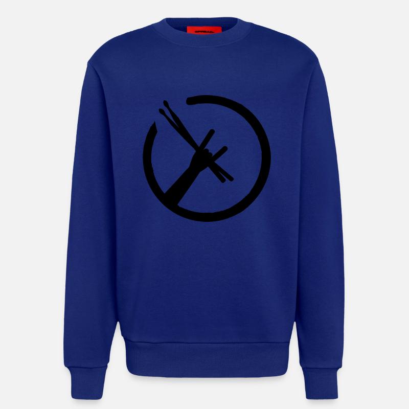 Drummers Metal Fork - Sweatshirt - made by SPREAD  - Iconic Blue
