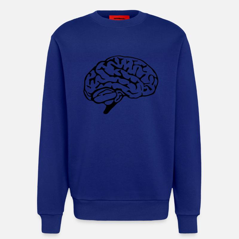brain design - Sweatshirt - made by SPREAD  - Iconic Blue