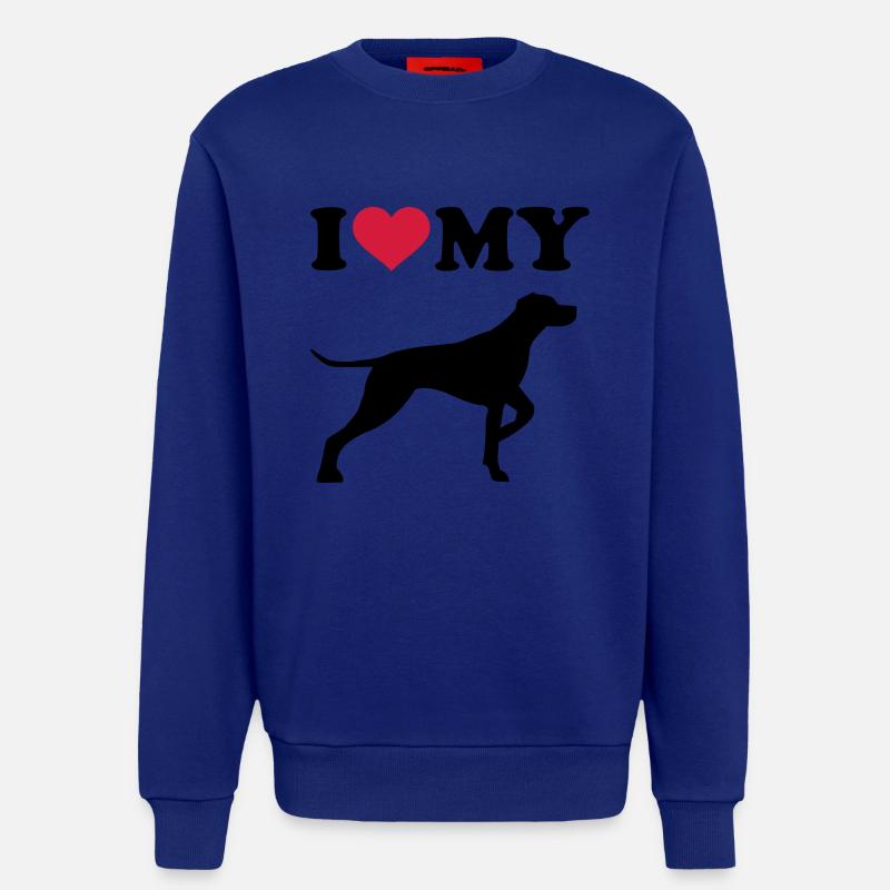 German Shorthaired Pointer - Sweat bio décontracté fabriqué en UE - Iconic Blue