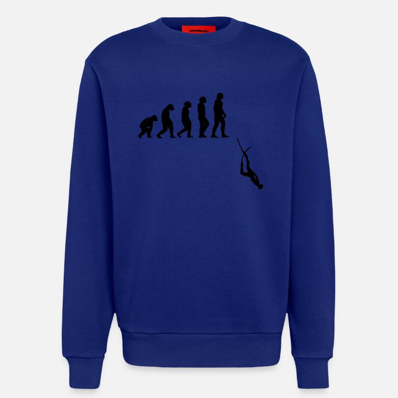 Evolution Apnée Plongée - Sweat bio décontracté fabriqué en UE - Iconic Blue