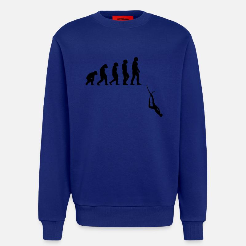 Evolution Apnoe Tauchen - Sweatshirt - made by SPREAD  - Iconic Blue