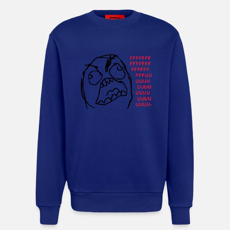 FFFFFFUUUUUUU - Sweatshirt - made by SPREAD  - Iconic Blue
