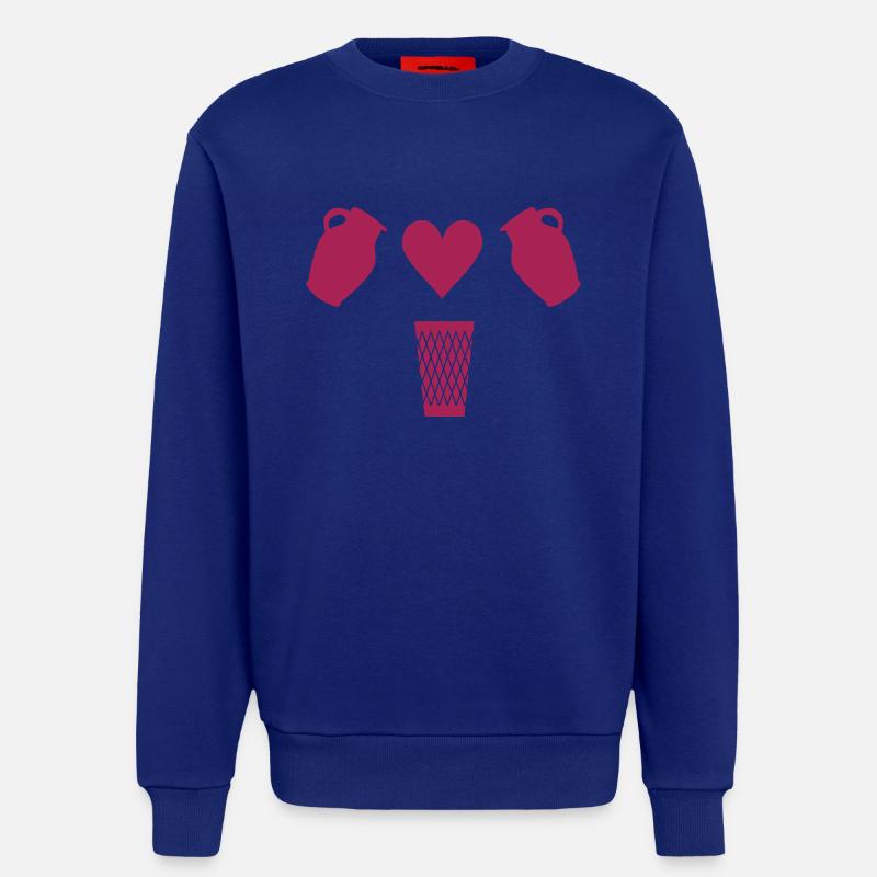 Bembel Love - Apfelwein und Geripptes - Sweatshirt - made by SPREAD - Iconic Blue