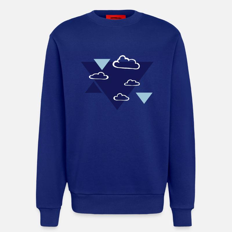 Clouds - printing inks freely selectable - Sweatshirt - made by SPREAD  - Iconic Blue