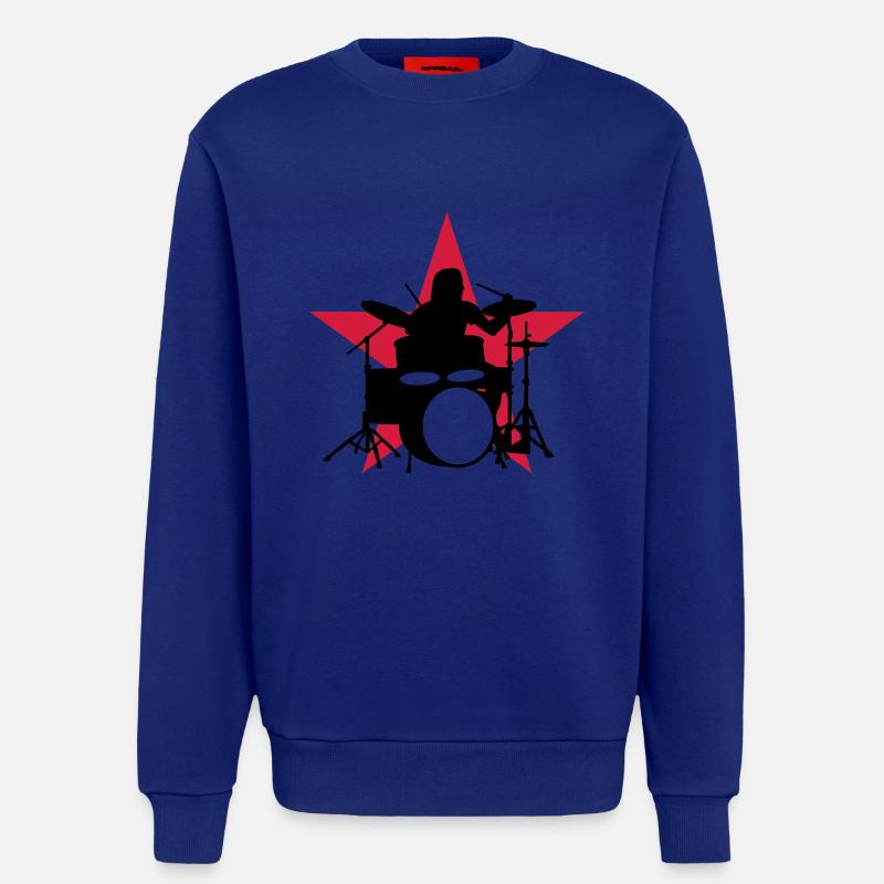 drummer_e_2c - Sweatshirt - made by SPREAD  - Iconic Blue