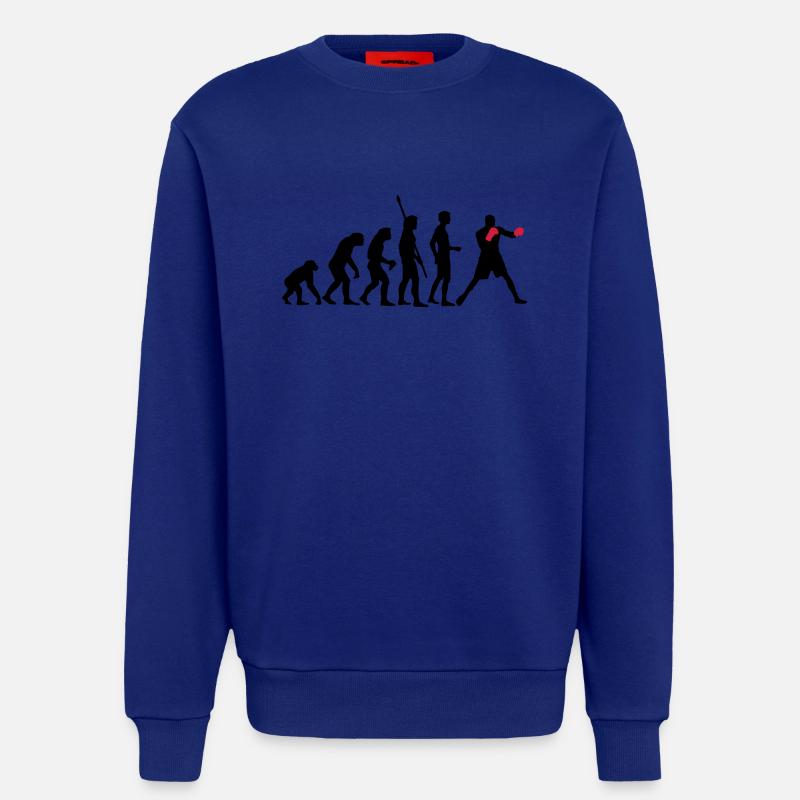 evolution_boxen_b_2c - Sweatshirt - made by SPREAD  - Iconic Blue
