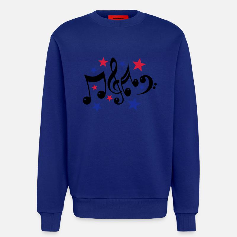Noten und Sterne 3c - Sweatshirt - made by SPREAD - Iconic Blue