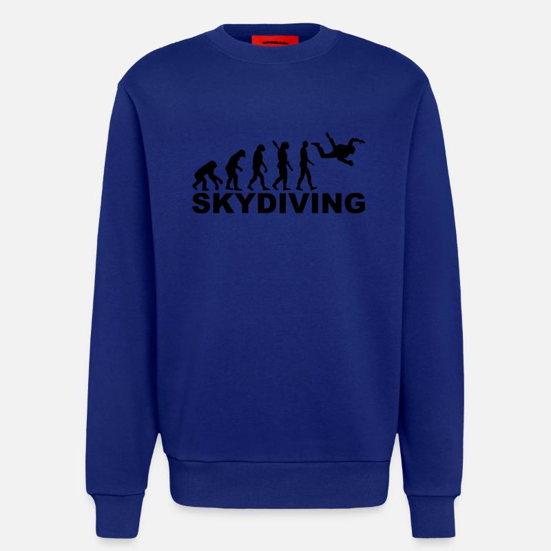 Evolution skydiving - Sweatshirt - made by SPREAD  - Iconic Blue