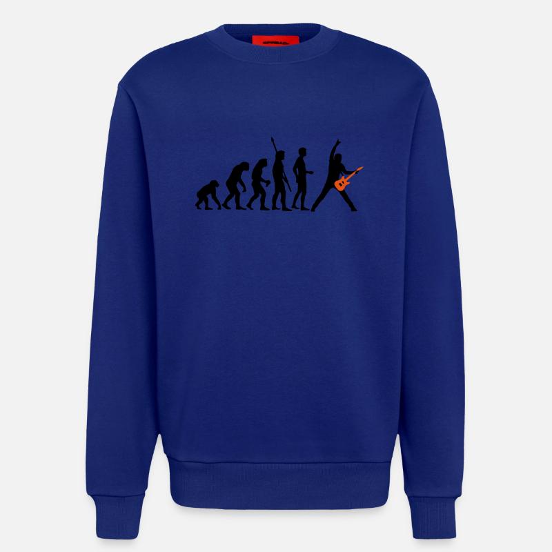 evolution_guitar_a_2c - Sweatshirt - made by SPREAD  - Iconic Blue