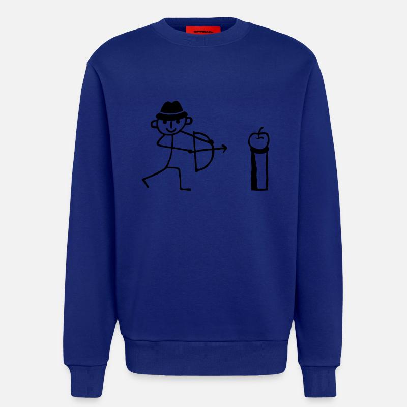 Strichmännchen Bogenschießen - Sweatshirt - made by SPREAD  - Iconic Blue
