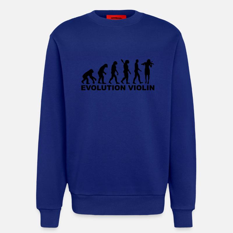 Evolution violin - Sweatshirt - made by SPREAD  - Iconic Blue
