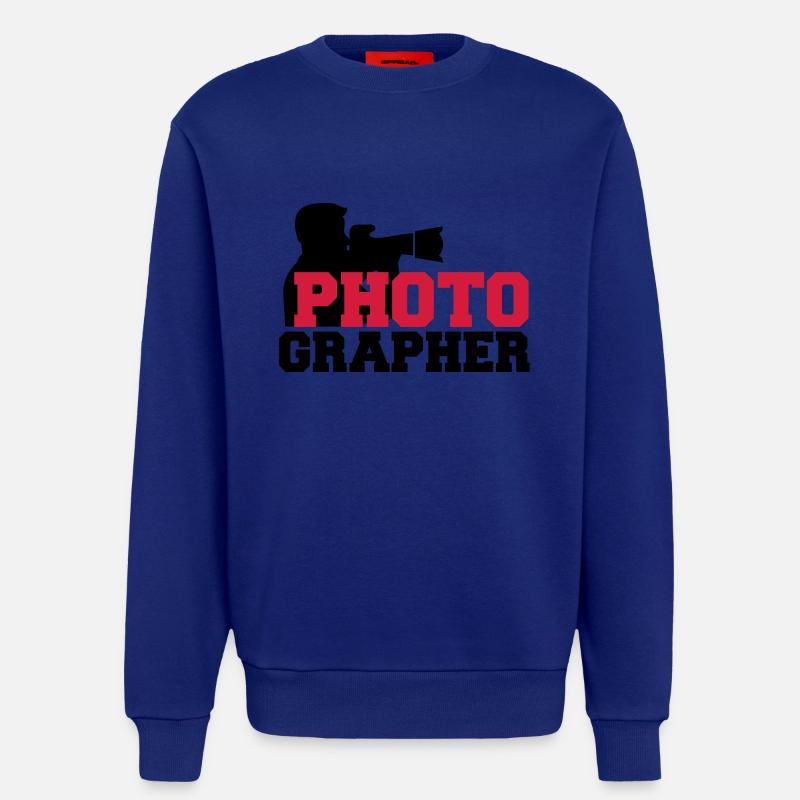 Photographer Cool Text Logo - Sweatshirt - made by SPREAD  - Iconic Blue