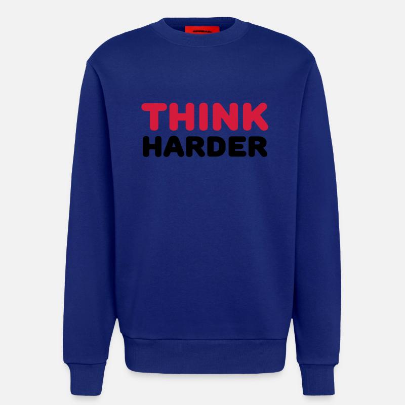 Think harder - Sweatshirt - made by SPREAD  - Iconic Blue