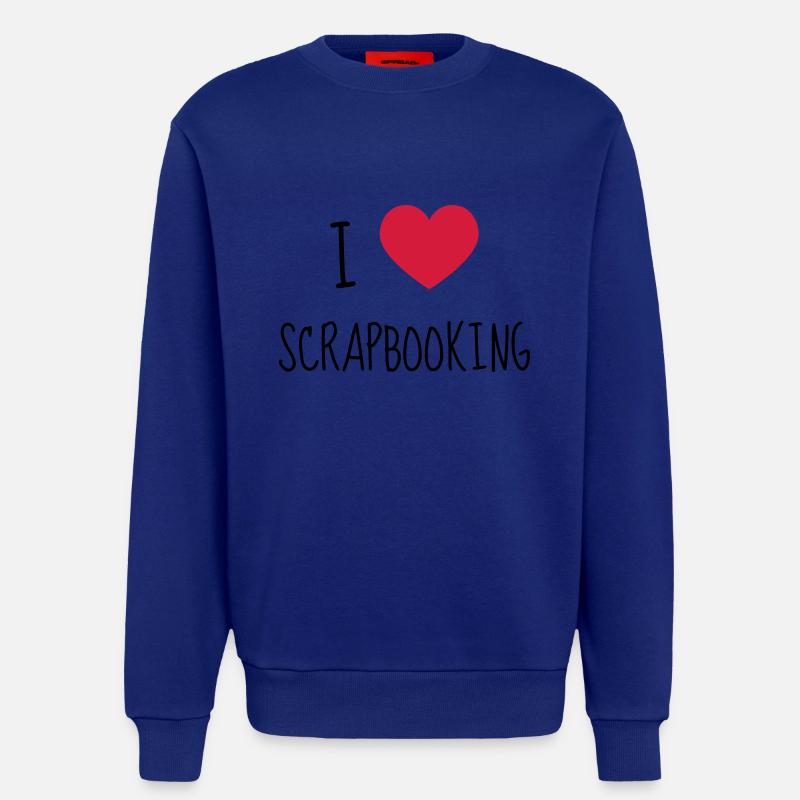 Scrapbooking / Scraper / Scrapeuse / Scrapeur - Sweat bio décontracté fabriqué en UE - Iconic Blue