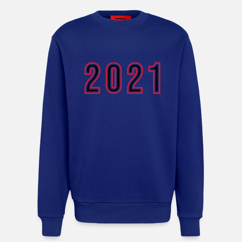 Numéro de l’année 2021 - Sweat bio décontracté fabriqué en UE - Iconic Blue