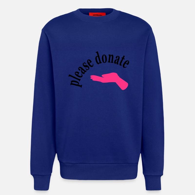 geld spenden - Sweatshirt - made by SPREAD  - Iconic Blue