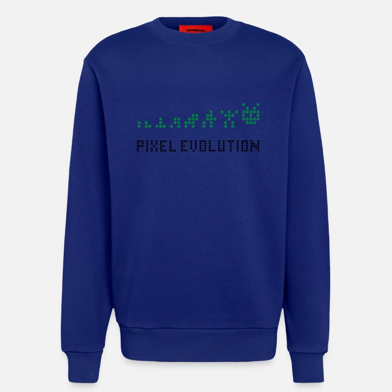 Pixel Evolution - Sweatshirt - made by SPREAD  - Iconic Blue