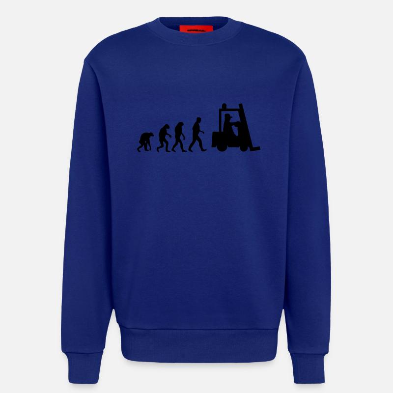 stapler evolution - Sweatshirt - made by SPREAD  - Iconic Blue