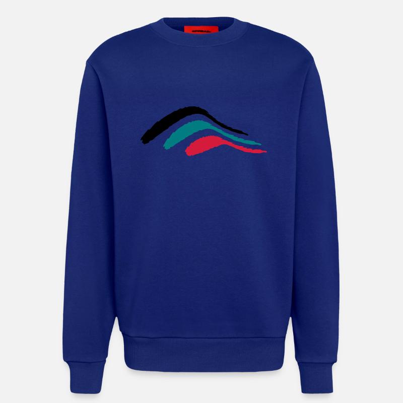 stripe brush_vec_3 de - Sweatshirt - made by SPREAD  - Iconic Blue