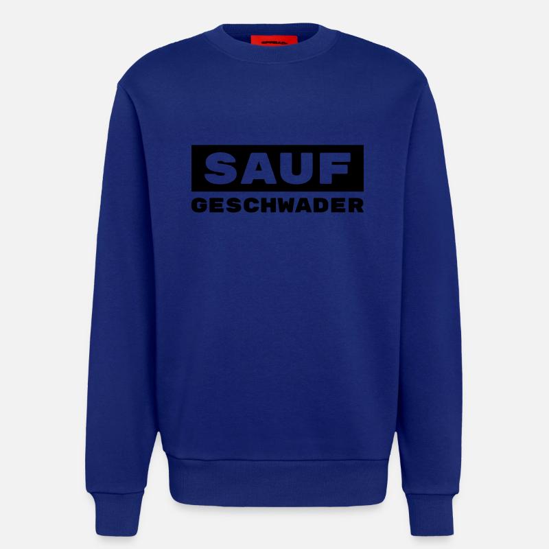 Saufgeschwader / Trinkshirt / Gruppenshirt - Sweatshirt - made by SPREAD  - Iconic Blue
