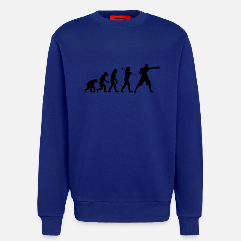 Boxing Evolution - Sweatshirt - made by SPREAD  - Iconic Blue