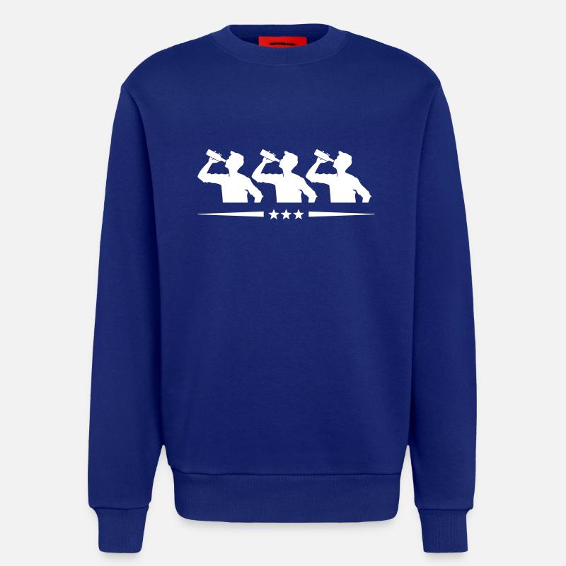 Trinker Team Flasche - Sweatshirt - made by SPREAD - Iconic Blue