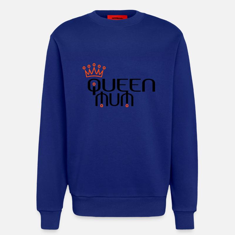 QUEEN MUM mit Krone - Sweatshirt - made by SPREAD  - Iconic Blue