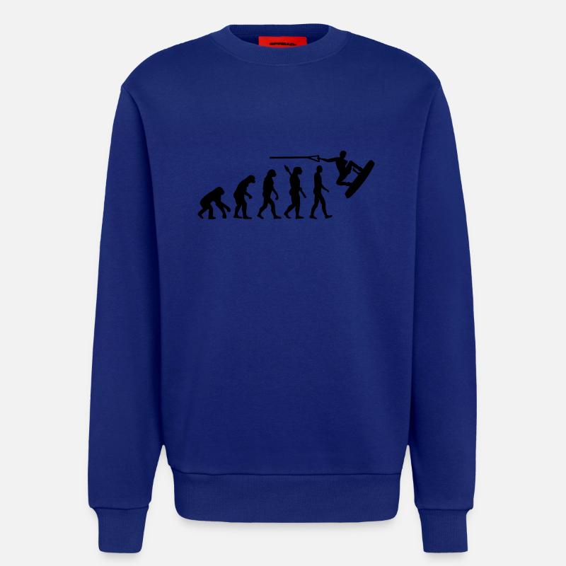 Evolution Wakeboard - Sweat bio décontracté fabriqué en UE - Iconic Blue