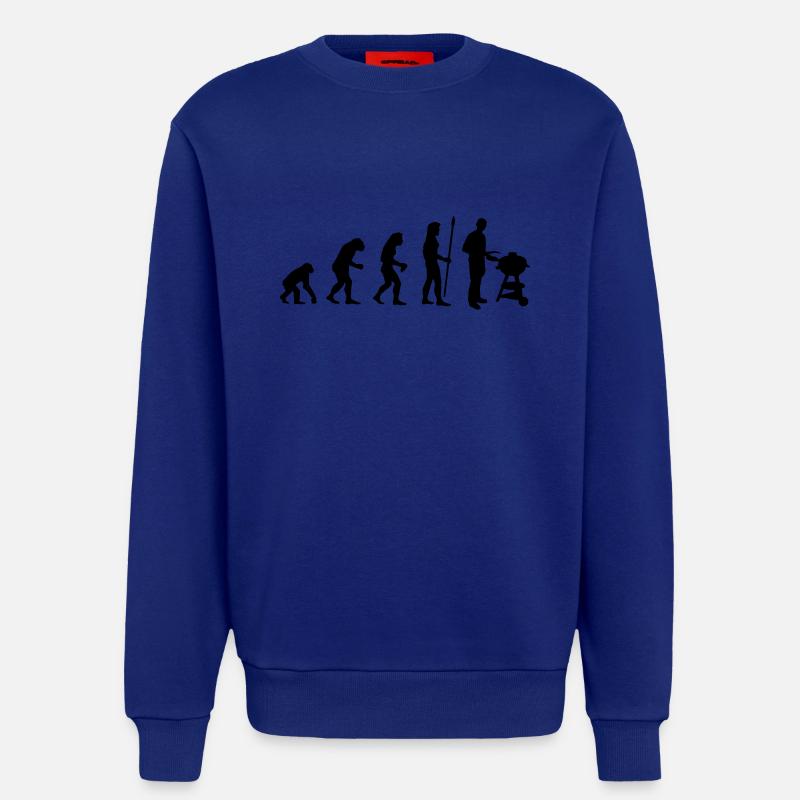evolution_grill1 - Sweatshirt - made by SPREAD  - Iconic Blue